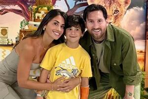 Antonela Roccuzzo y Lionel Messi celebraron los 7 años de Ciro, su hijo menor (Foto: Instagram @antonelaroccuzzo)