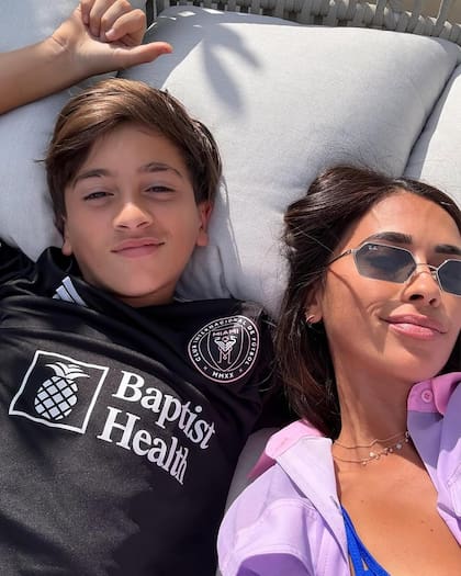 Antonela Roccuzzo y Thiago Messi