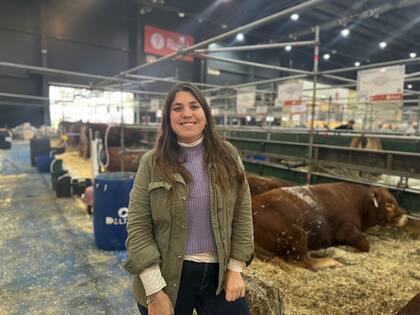 Antonella Lucchesi, productora de la raza Limousin, en Castelli
