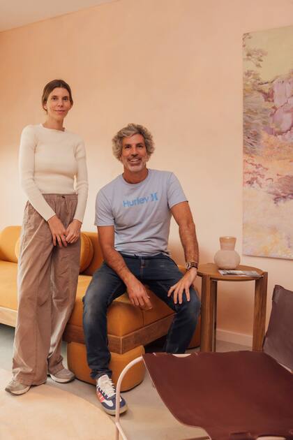 Antonella y Franco Marini, al frente de Marini Estudio, en su espacio SInestesia