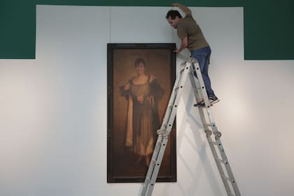 Retrato de Ema M. Lobato de Soiza Reilly pintado por Antonio Alice.