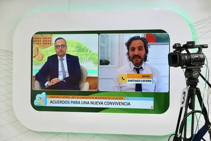 Antonio Aracre (Syngenta) dialogó con el jefe de Gabinete, Santiago Cafiero