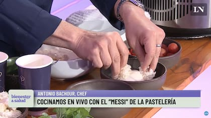 Antonio Bachour cocinó en vivo en el capítulo 4 del evento "Bienestar & Salud" organizado por LA NACION
