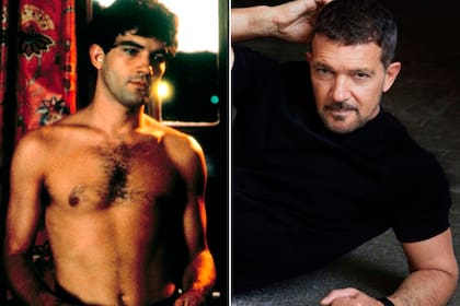 Antonio Banderas a los 22, en Laberinto de pasiones, y a los 63