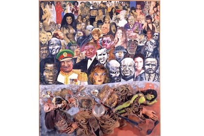 La mayoría silenciosa, Antonio Berni, 1972