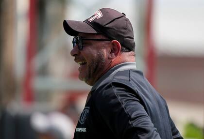 Antonio Mohamed en un entrenamiento con Toluca, en abril de 2025