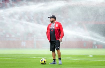 Antonio Mohamed, en un entrenamiento de Toluca, en México, en marzo de 2025