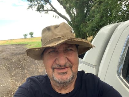 Antonio Riccillo en el campo