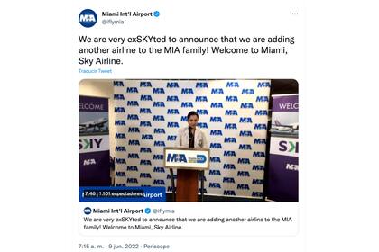 Anuncian una nueva aerolínea low cost a Miami