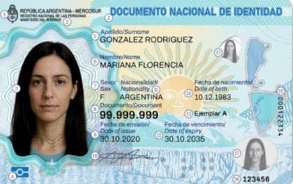 Anverso del nuevo DNI