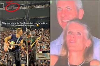 Aparecieron nuevas imágenes de la pareja viral de Coldplay antes de salir en la kiss-cam
