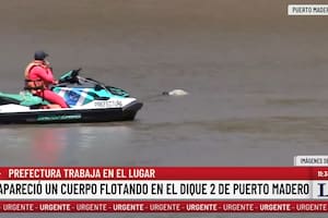 Puerto Madero: encontraron el cuerpo de un hombre flotando en el agua