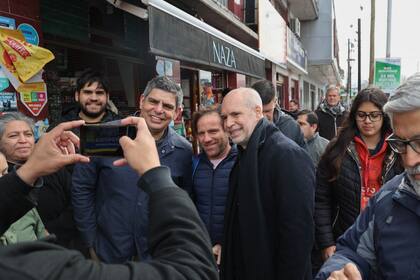 Aparicio y Larreta, en Malvinas Argentinas