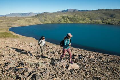 Trekking en las lagunas Mellizas.