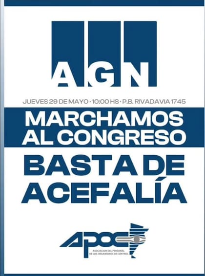 APOC exigirá mañana, en una movilización, que se integre el organismo de control