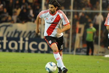 El Chori Domínguez comenzó su carrera en Quilmes, después tuvo dos pasos por River