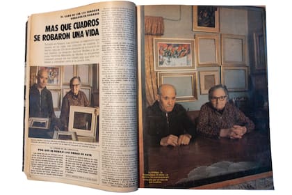 Apolinar Molder y su mujer Herminia Mendaña, en la nota de la revista Gente (septiembre de 1977).