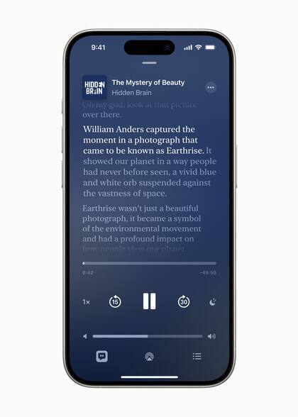 Apple Podcast ahora permite la transcripción en simultáneo de todos los capítulos en español, inglés y alemán