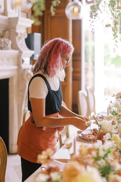 "Aprendí técnicas diferentes para hacer ramos de novia y centros de mesa", contó Lucila.