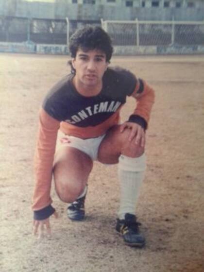 Apuzzo, en sus días como futbolista