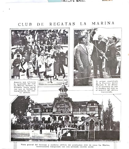 Aquel día no fue uno más: recibir al presidente en la sede recién inaugurada puso al club en el centro de la escena. El edificio, de líneas modernas para la época, terminó convertido en postal turística dentro y fuera del país