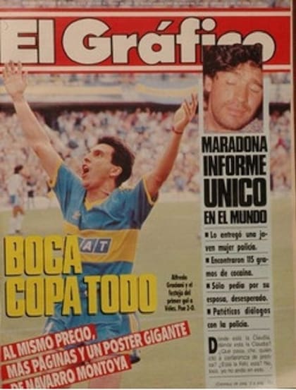 Aquella tapa de El Gráfico que incluyó la detención a Diego Maradona.