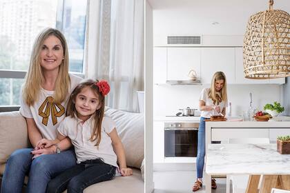 Aquí, el living, el comedor y la cocina están integrados de forma graciosa y natural