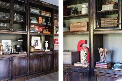 Aquí están los frutos de tantas recorridas por remates, anticuarios y ferias. Algo que hizo desde la infancia.