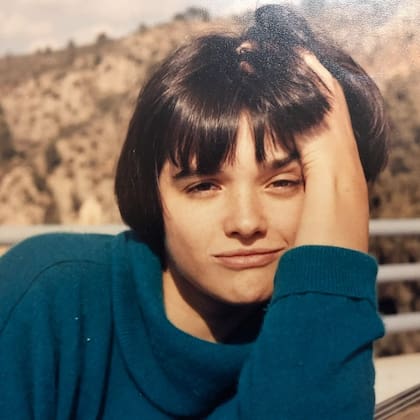 Araceli González en su adolescencia