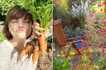 Araceli González está orgullosa de los espacios verdes de su hogar: su jardín con la huerta orgánica es uno de sus lugares preferidos