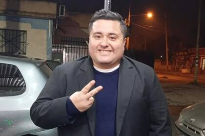 Aranda,tras ser liberado, en la madrugada del viernes pasado