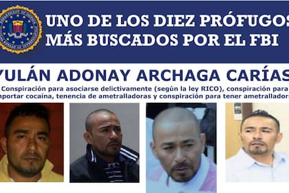 Archaga Carías, es uno de los prófugos más buscados por el FBI, ICE y la DEA