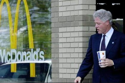 (archivo). Bill Clinton era fanático de McDonald's