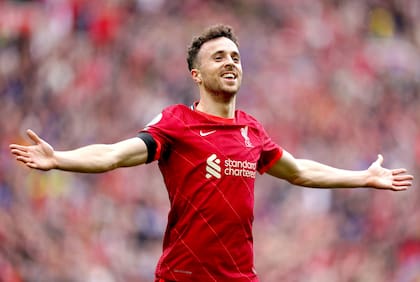 ARCHIVO - Diogo Jota del Liverpool en Liverpool, 21 de agosto de 2021. (Mike Egerton/PA vía AP, Archivo)