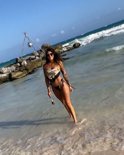 ARCHIVO-. Ivana Nadal disfruta de las playas en México, donde reside desde agosto pasado