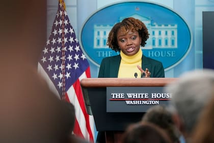 Archivo.- Karine Jean-Pierre, secretaria de prensa de la Casa Blanca (AP Photo/Patrick Semansky, File)