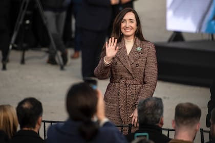ARCHIVO - La vicepresidenta argentina Victoria Villarruel asiste a un evento para conmemorar el Día de la Bandera en Rosario, Argentina, el jueves 20 de junio de 2024