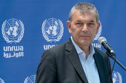 ARCHIVO - Philippe Lazzarini, subsecretario general de la agencia para los Refugiados Palestinos perteneciente a la ONU, también conocida como UNRWA. (AP Foto/John Minchillo, Archivo)