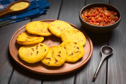 Arepas colombianas.