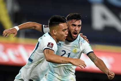 Argentina-Paraguay: Eliminatorias del Mundial Qatar 2022. Primer gol Argentino