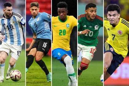 Argentina, Uruguay, Brasil, México y Colombia, las cinco selecciones con más chances de ganar la Copa América