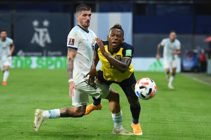 Argentina vs Ecuador en la cancha de Boca Juniors por las eliminatorias a Qatar 2022.
Octubre 2020.