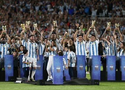 Argentina vivió una fiesta en el amistoso frente a Panamá con el que celebró su conquista de Qatar 2022; aquel día el estadio de River estuvo completo.