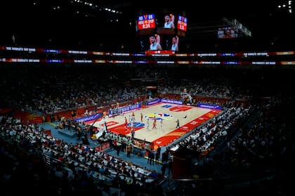 Una vista del Wukesong Sport Arena, en Pekín