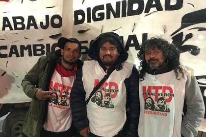 Ariel Antunez, de la organización MTD Anibal Verón