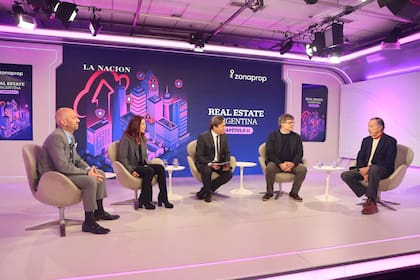 Ariel Champanier (RE/MAX Premium), Gabriela Goldszer (Ocampo Propiedades), José Del Rio (LA NACION), Toribio Achával (Toribio Achával) y Luis Ramos (LJ Ramos)