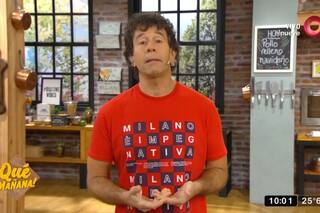 Ariel Rodríguez Palacios no usará el barbijo mientras cocina en su programa