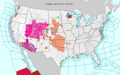 Arizona alcanzará 46°C, con 'riesgo generalizado' según el NWS, mientras California, Nuevo México y Texas enfrentarán temperaturas peligrosas que obligan a limitar actividades al aire libre
