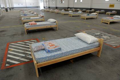 Armado de hospital de campaña en el municipio de Tigre denominado "Centro de Aislamiento Covid19 Tigre"