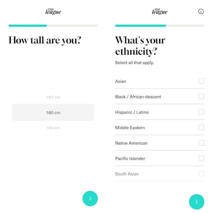 Armar el perfil en The league
(Foto: captura de pantalla)